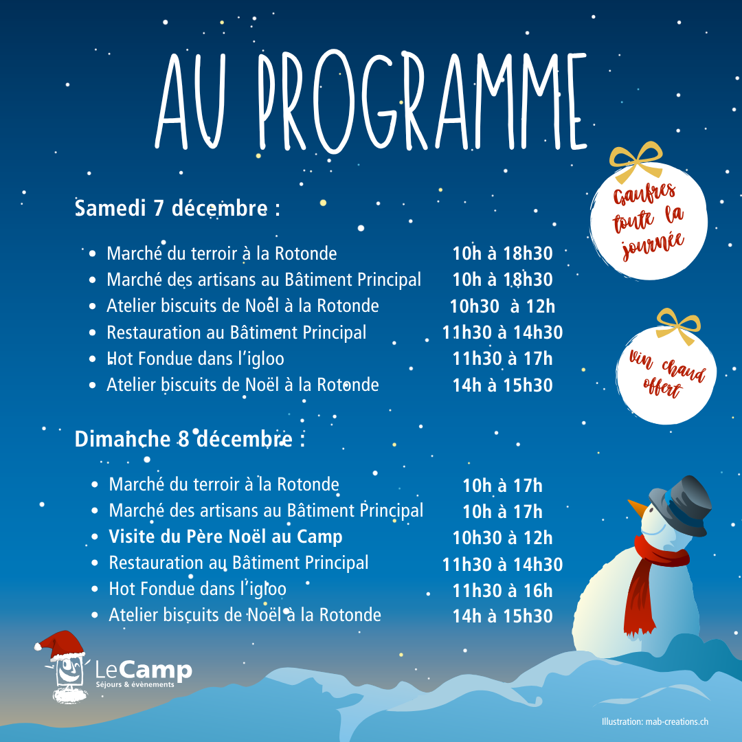 Programme Marche de Noel